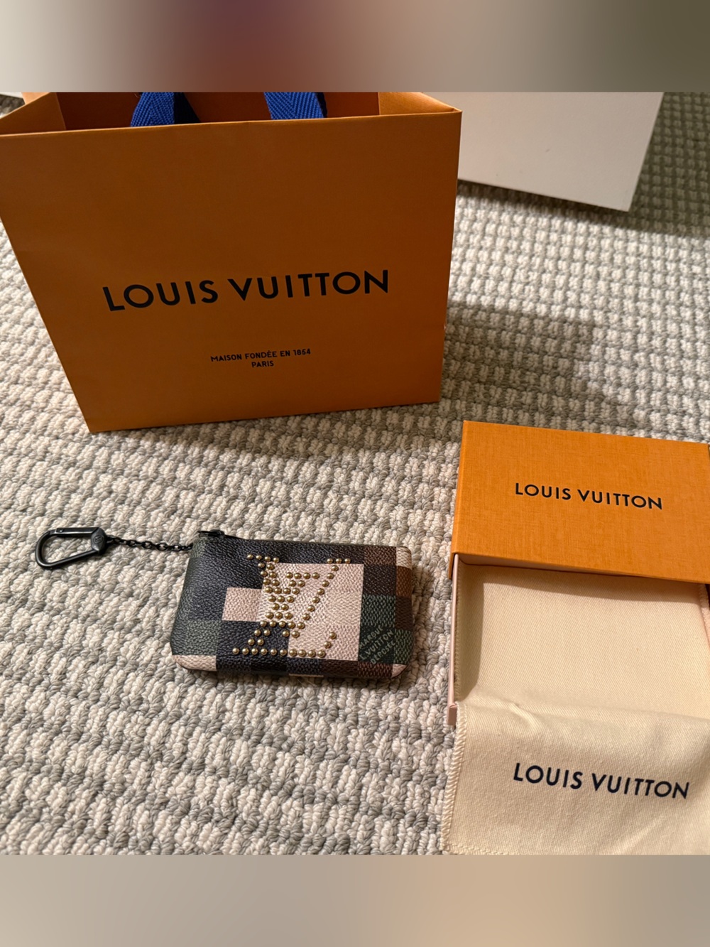 Louis Vuitton Studded Key Wallet